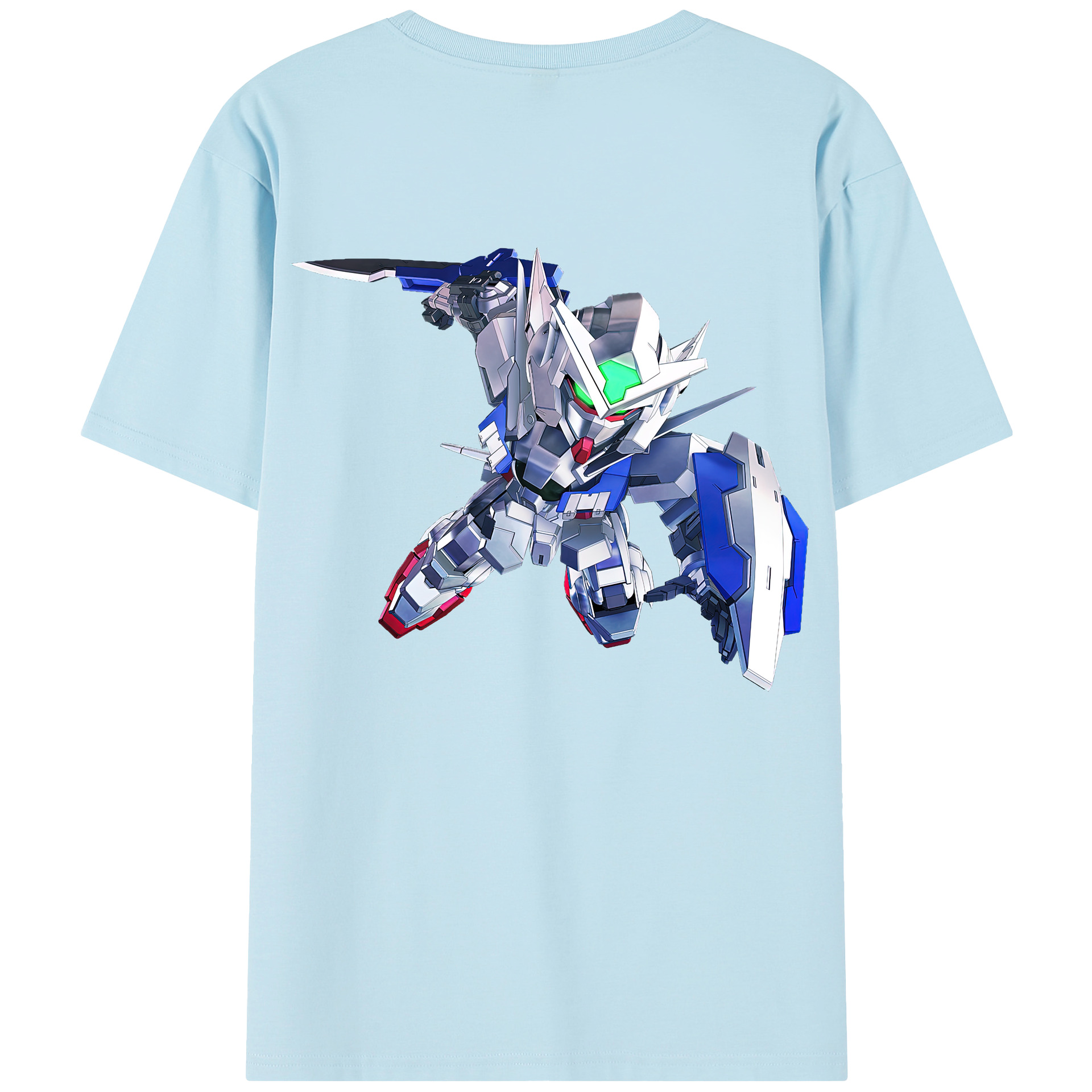 （画像用） 機動戦士ガンダム Mobile Suit Gundam 綿100％半袖Tシャツ（背面プリント）
